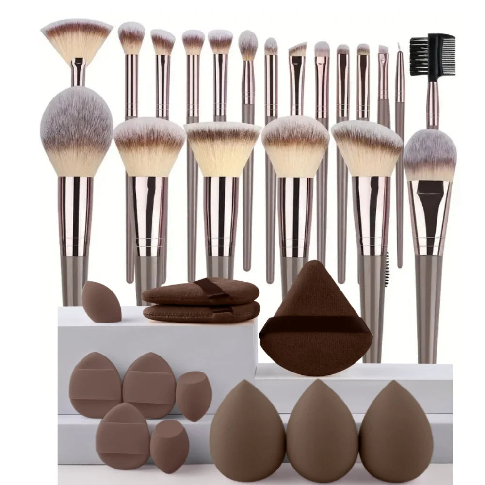 3–20PCS Makeup Brush Set – Soft Synthetic Brushes