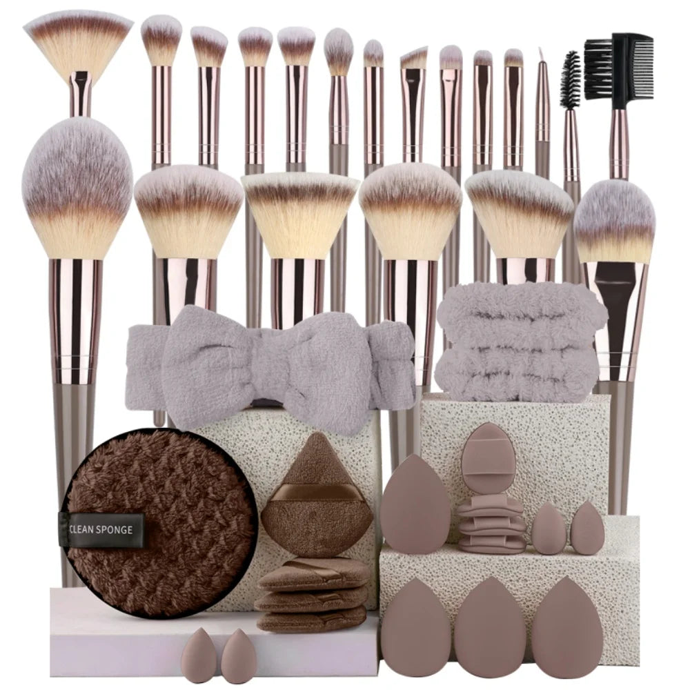 3–20PCS Makeup Brush Set – Soft Synthetic Brushes