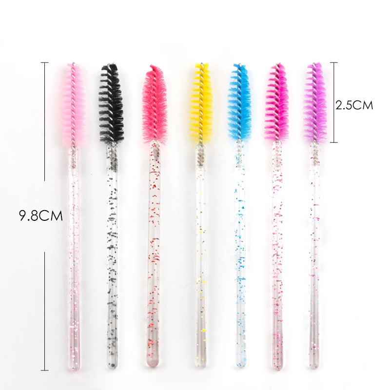 5/50 Pcs Eye Lash Brushes Eyebrow Brush False Eyelashes Extension Tools Mascara Wands Applicator Spoolers Lashes Cosmetic Tool