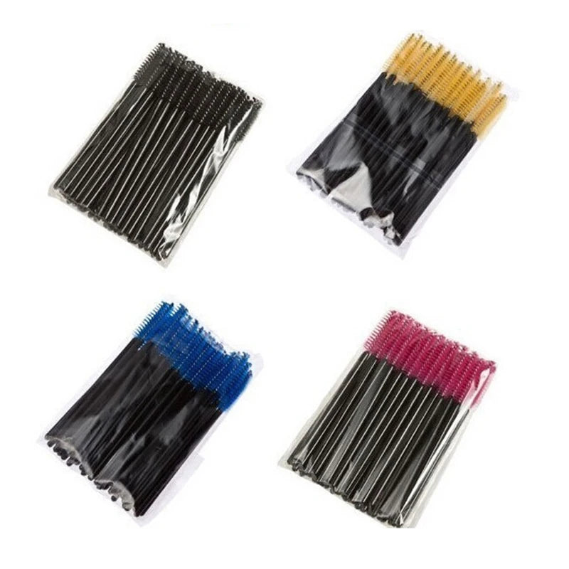 5/50 Pcs Eye Lash Brushes Eyebrow Brush False Eyelashes Extension Tools Mascara Wands Applicator Spoolers Lashes Cosmetic Tool