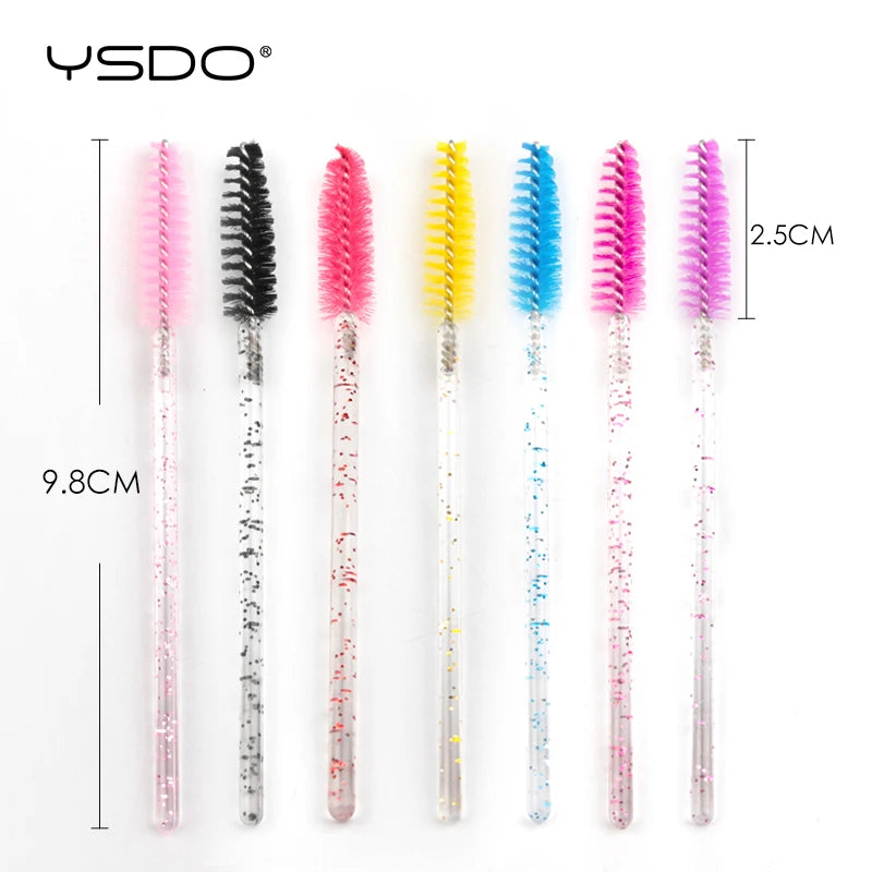 5/50 Pcs Eye Lash Brushes Eyebrow Brush False Eyelashes Extension Tools Mascara Wands Applicator Spoolers Lashes Cosmetic Tool