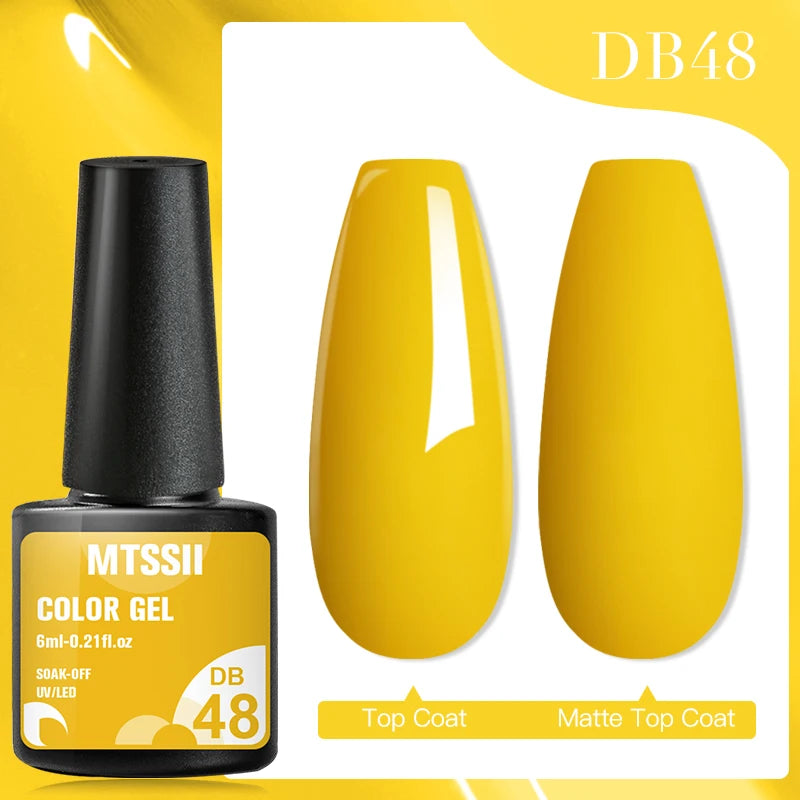 Mtssii 7ML Colorful Reflective Gel Nail Polish Glitter Sparkling Flash Glitter Gel Polish Semi Permanent Varnish Soak Off Nails