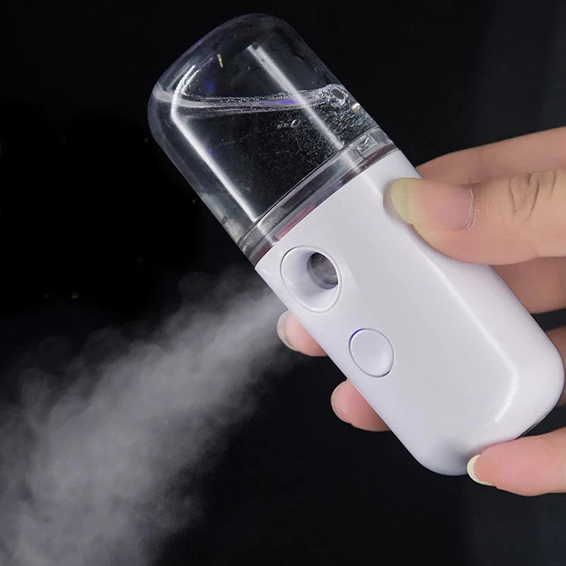 Nano Mister 30 ml Mini Face Humidifier Portable Facial Sprayer USB Rechargeable Handy Skin Care Machine for Face Hydrating