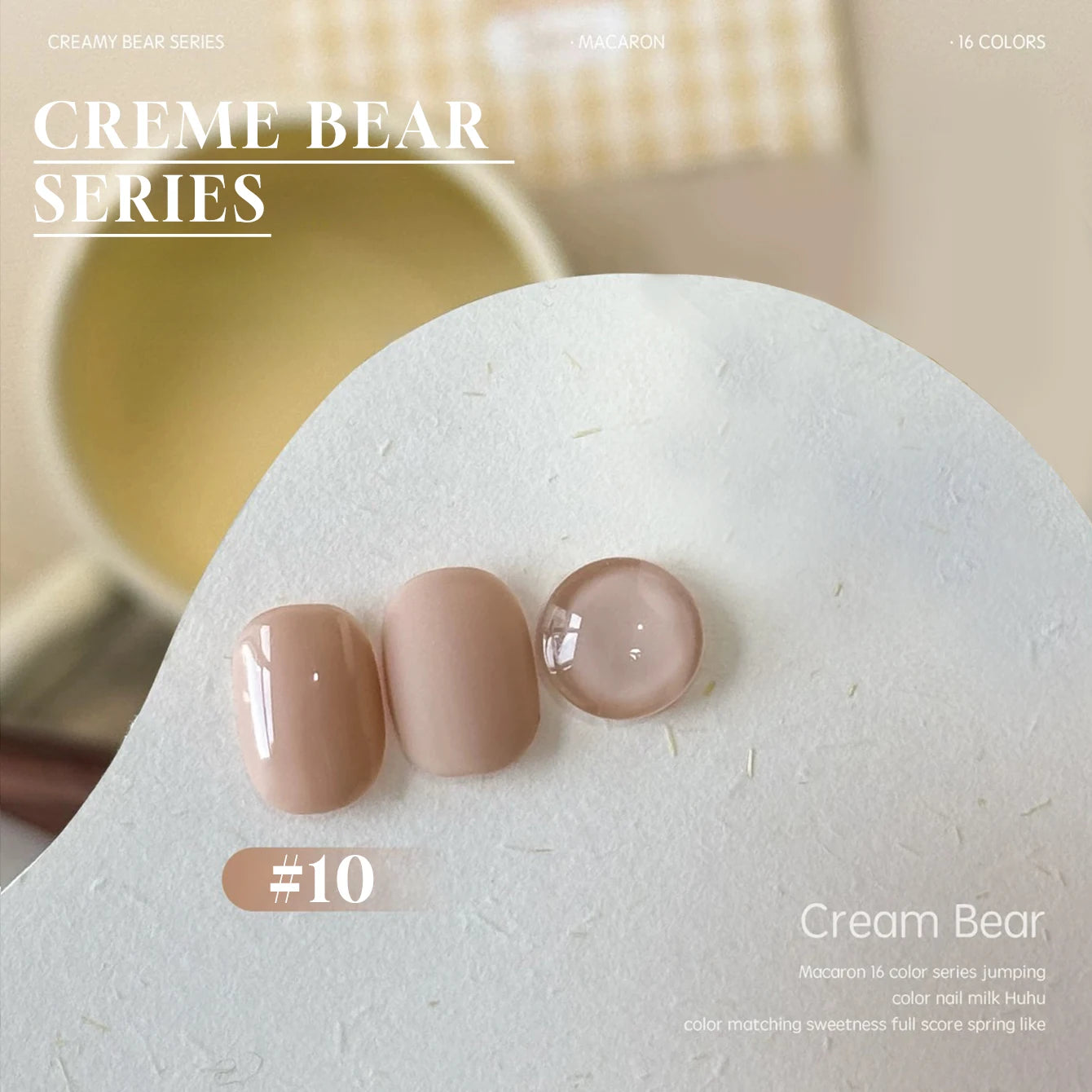 MIANEL Colorful Rock Slice Gel Nail Polish Milky Yellow-White Glittery Cream White Nails Milk Huhu Dopamine 12ml 1-6Pcs
