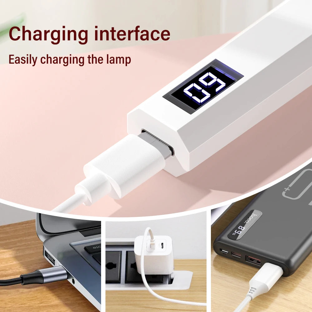 YIKOOLIN Handheld UV/LED Light for Nails 3W Portable Mini UV Light for Gel Nail 2 Timer Setting LED Nail Lamp Home Use