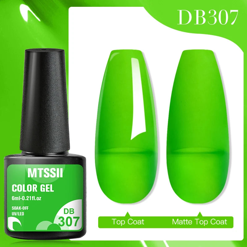 Mtssii 7ML Colorful Reflective Gel Nail Polish Glitter Sparkling Flash Glitter Gel Polish Semi Permanent Varnish Soak Off Nails