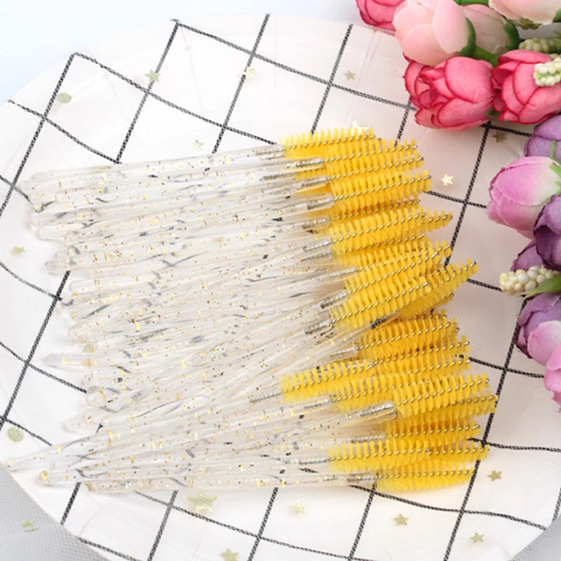 Disposable Eyelash & Eyebrow Mascara Wands (5/50 Pack)