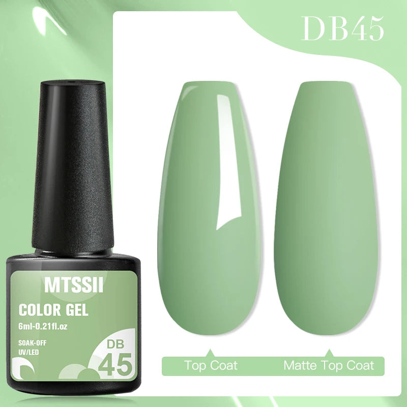 Mtssii 7ML Colorful Reflective Gel Nail Polish Glitter Sparkling Flash Glitter Gel Polish Semi Permanent Varnish Soak Off Nails