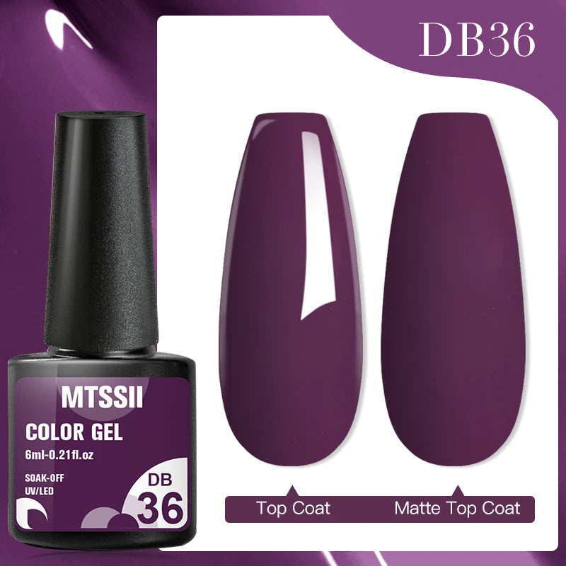 Mtssii 7ML Colorful Reflective Gel Nail Polish Glitter Sparkling Flash Glitter Gel Polish Semi Permanent Varnish Soak Off Nails