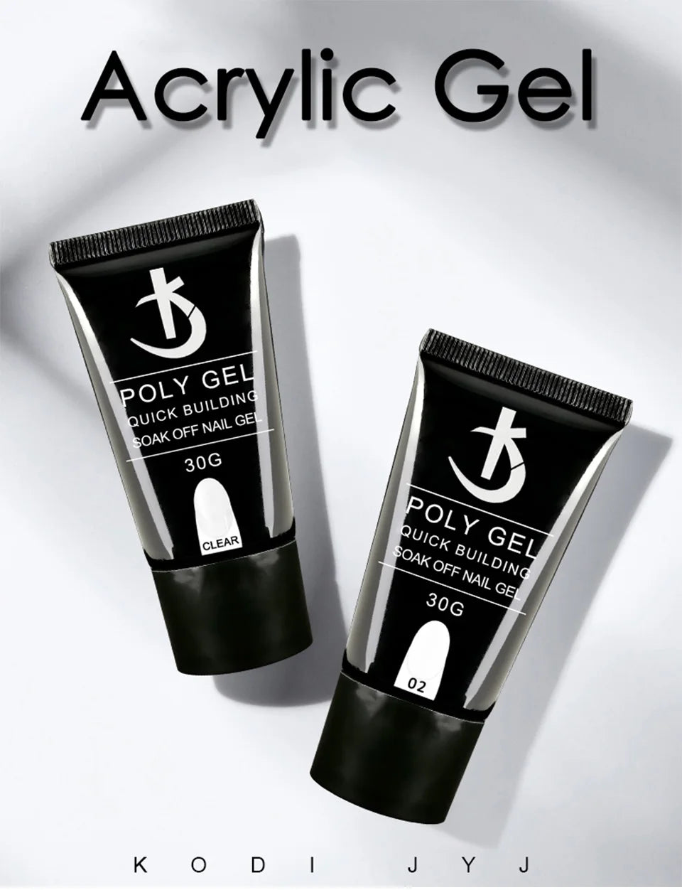 KODI JYJ Latest Poly Nail Gel 30ml Semi-permanent Gel for Extension Acrylic Gel Nail Polishes Manicure uv Builder Hybrid Gellac