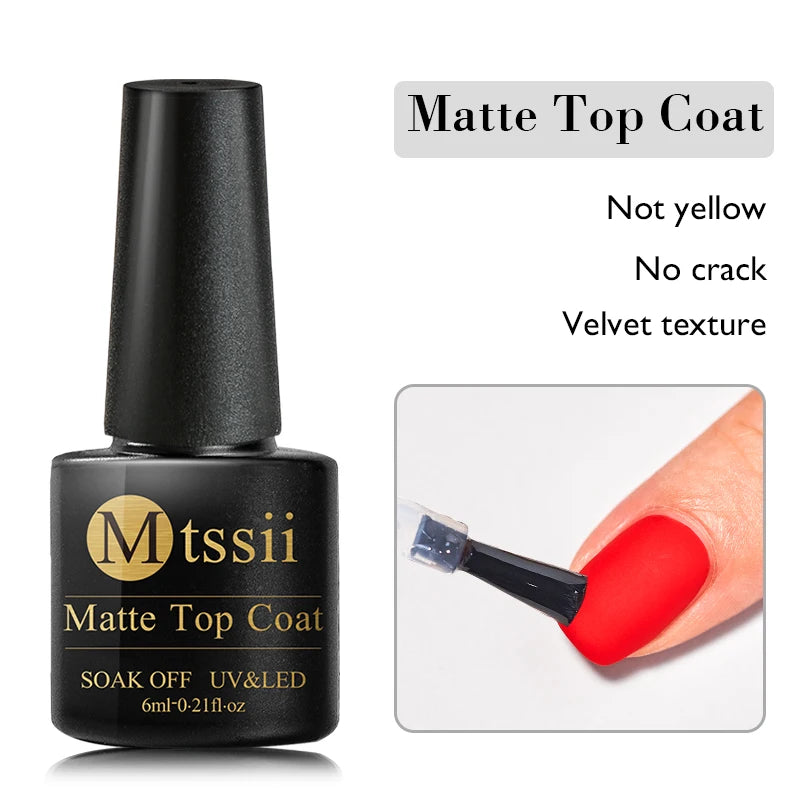 Mtssii 7ML Colorful Reflective Gel Nail Polish Glitter Sparkling Flash Glitter Gel Polish Semi Permanent Varnish Soak Off Nails