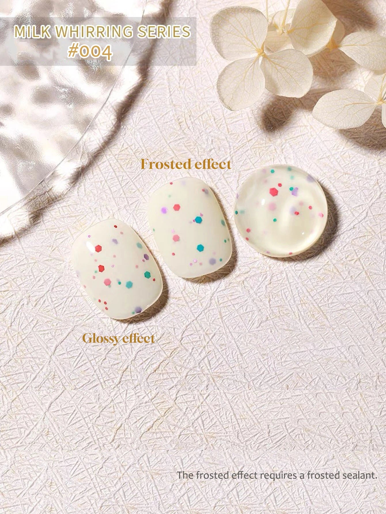 MIANEL Colorful Rock Slice Gel Nail Polish Milky Yellow-White Glittery Cream White Nails Milk Huhu Dopamine 12ml 1-6Pcs