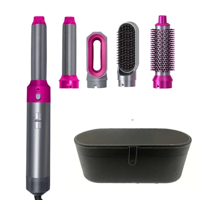 5-in-1 Hair Dryer Brush – Curl, Straighten & Style