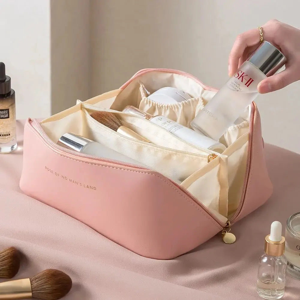 Luxury Makeup Organizer Bag – Travel Cosmetic Pouch