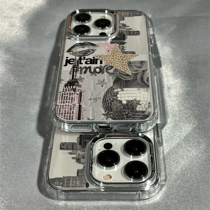Trendy Leopard Print Star Patchwork Phone Case for iPhone 17 Cases iPhone Air 16 15 14 13 12 11Pro Max 16E XS XR X 7 8Plus Cover