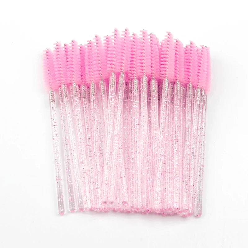 5/50 Pcs Eye Lash Brushes Eyebrow Brush False Eyelashes Extension Tools Mascara Wands Applicator Spoolers Lashes Cosmetic Tool