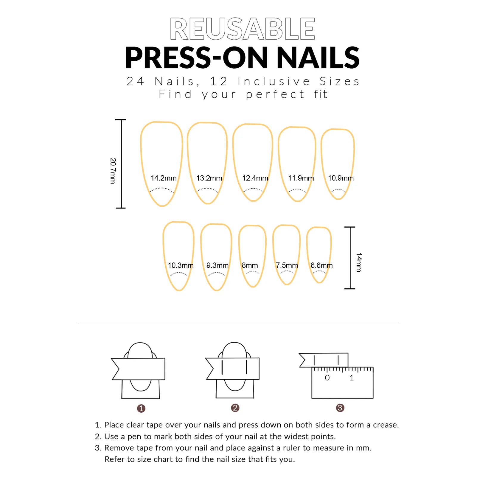 24pcs Sweet False Nail Patches Detachable Fake Nail Tips With Bowknots Love Heart Pearl Design Pink Almond Korean Press On Nail