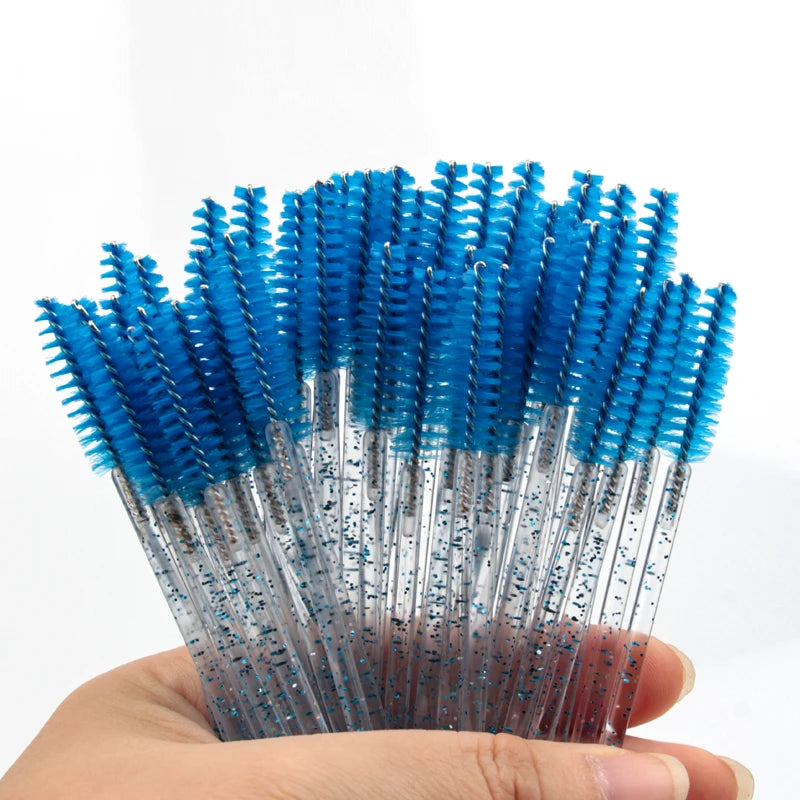5/50 Pcs Eye Lash Brushes Eyebrow Brush False Eyelashes Extension Tools Mascara Wands Applicator Spoolers Lashes Cosmetic Tool