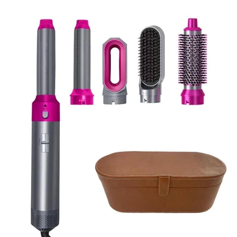 5-in-1 Hair Dryer Brush – Curl, Straighten & Style
