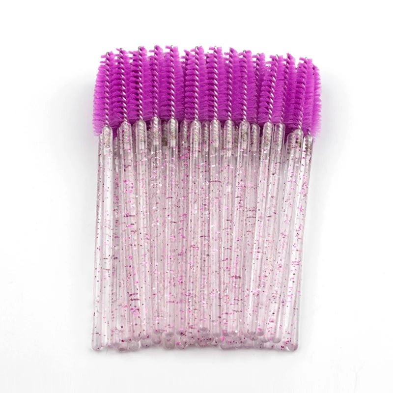 5/50 Pcs Eye Lash Brushes Eyebrow Brush False Eyelashes Extension Tools Mascara Wands Applicator Spoolers Lashes Cosmetic Tool
