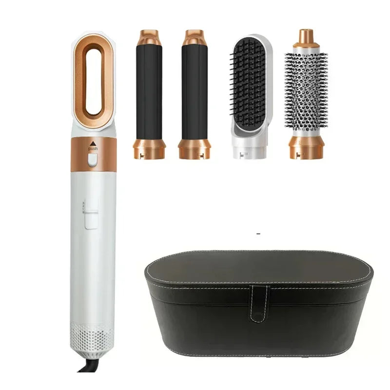 5-in-1 Hair Dryer Brush – Curl, Straighten & Style