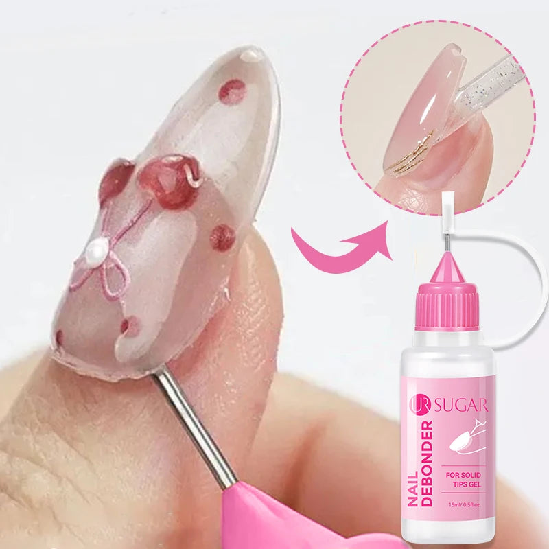 UR SUGAR 15ml Nail Gel Remover – Press-On, Solid Gel & False Nail Adhesive Remover