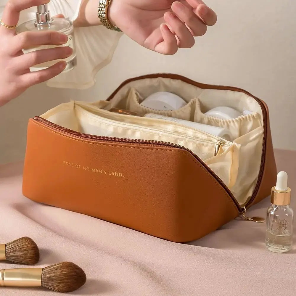 Luxury Makeup Organizer Bag – Travel Cosmetic Pouch