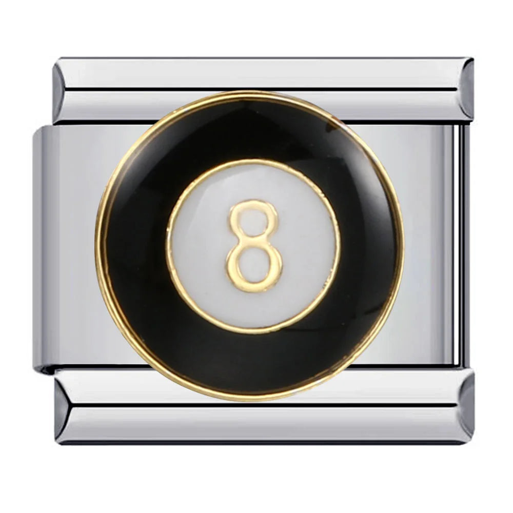 Casino Charm Stainless Steel Bracelet