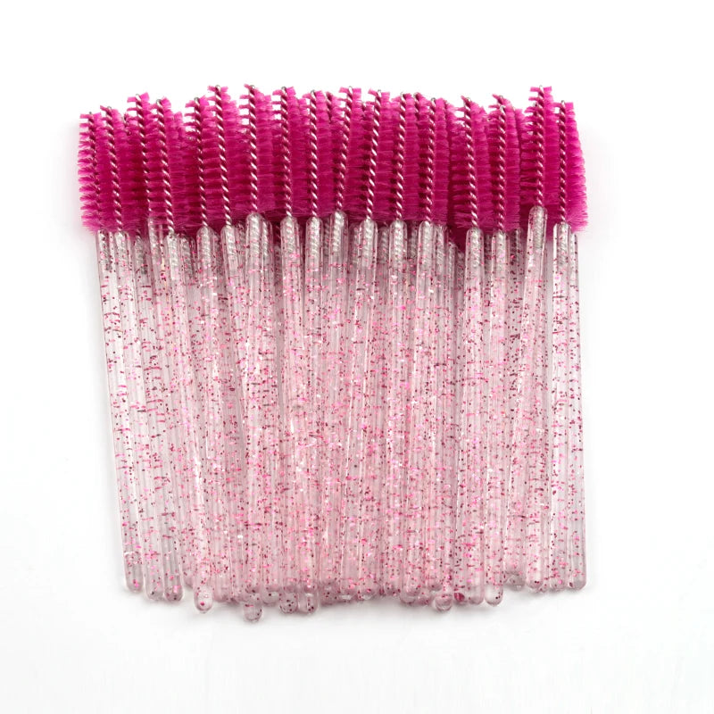 5/50 Pcs Eye Lash Brushes Eyebrow Brush False Eyelashes Extension Tools Mascara Wands Applicator Spoolers Lashes Cosmetic Tool