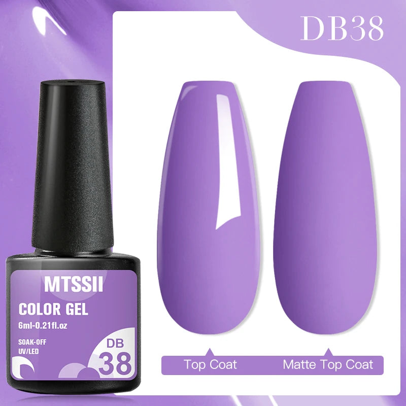 Mtssii 7ML Colorful Reflective Gel Nail Polish Glitter Sparkling Flash Glitter Gel Polish Semi Permanent Varnish Soak Off Nails