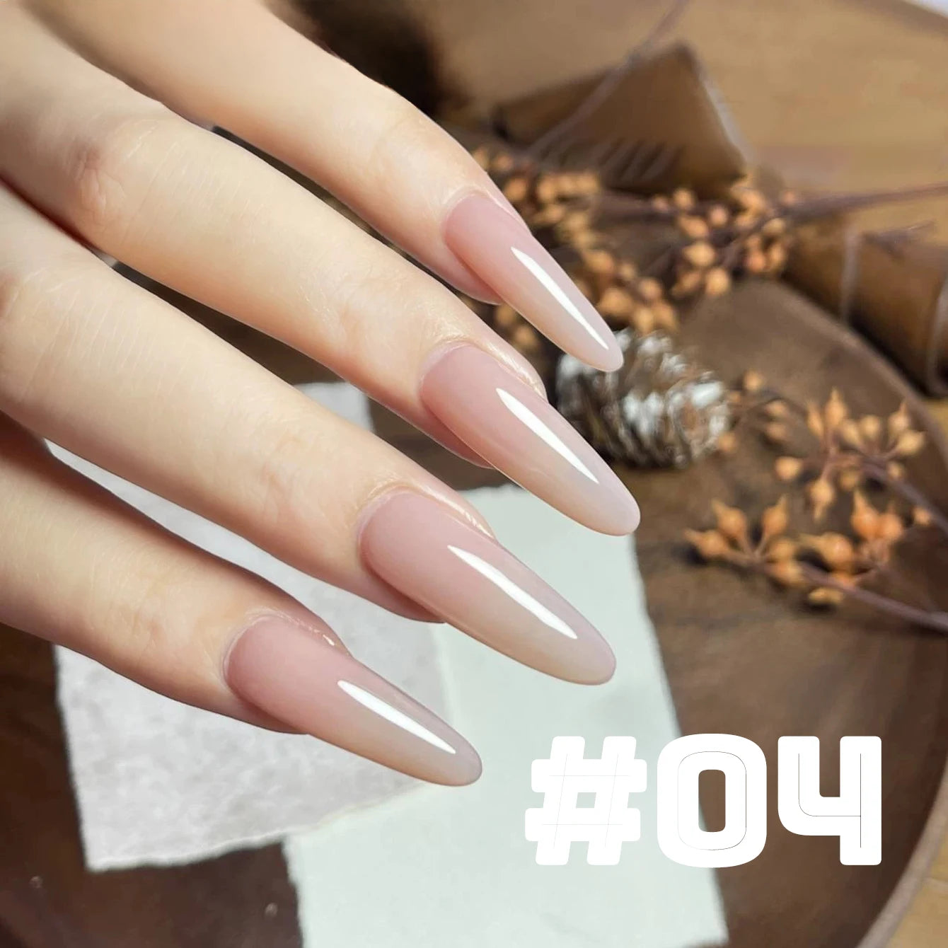 MIANEL Colorful Rock Slice Gel Nail Polish Milky Yellow-White Glittery Cream White Nails Milk Huhu Dopamine 12ml 1-6Pcs