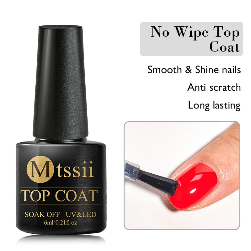 Mtssii 7ML Colorful Reflective Gel Nail Polish Glitter Sparkling Flash Glitter Gel Polish Semi Permanent Varnish Soak Off Nails