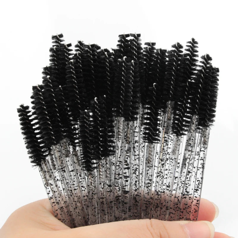 5/50 Pcs Eye Lash Brushes Eyebrow Brush False Eyelashes Extension Tools Mascara Wands Applicator Spoolers Lashes Cosmetic Tool