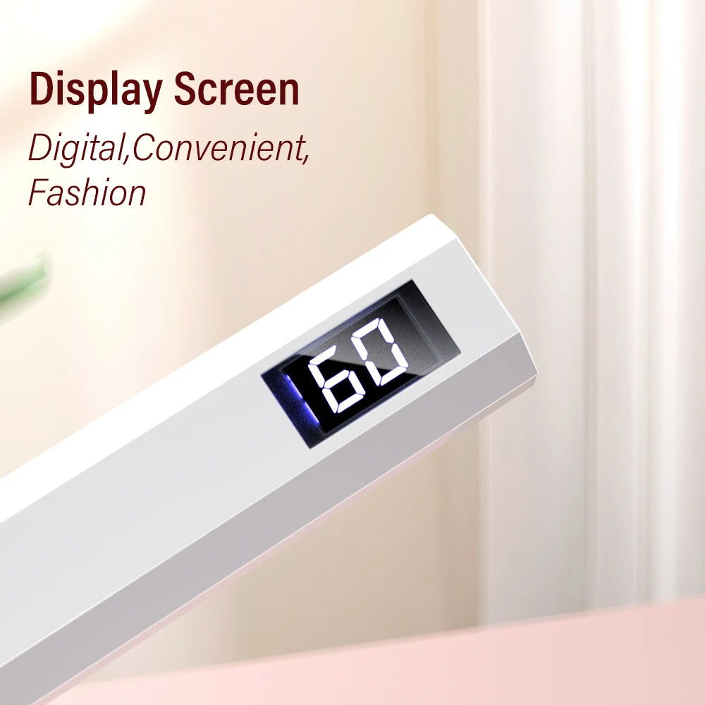 YIKOOLIN Handheld UV/LED Light for Nails 3W Portable Mini UV Light for Gel Nail 2 Timer Setting LED Nail Lamp Home Use