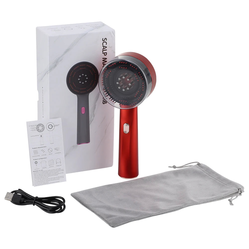 Electric Scalp Massage Comb – Red Light Hair Care