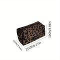 Unique Leopard Print Makeup Bag • Large-Capacity Cosmetic Organizer • Lipstick Storage Pouch