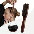 Boar Bristle Hair Brush (Unisex) - Fragrance-Free Professional Barber Styling Bristle Brush, Suitable for Thick/Fine Hair