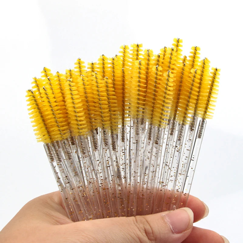 5/50 Pcs Eye Lash Brushes Eyebrow Brush False Eyelashes Extension Tools Mascara Wands Applicator Spoolers Lashes Cosmetic Tool