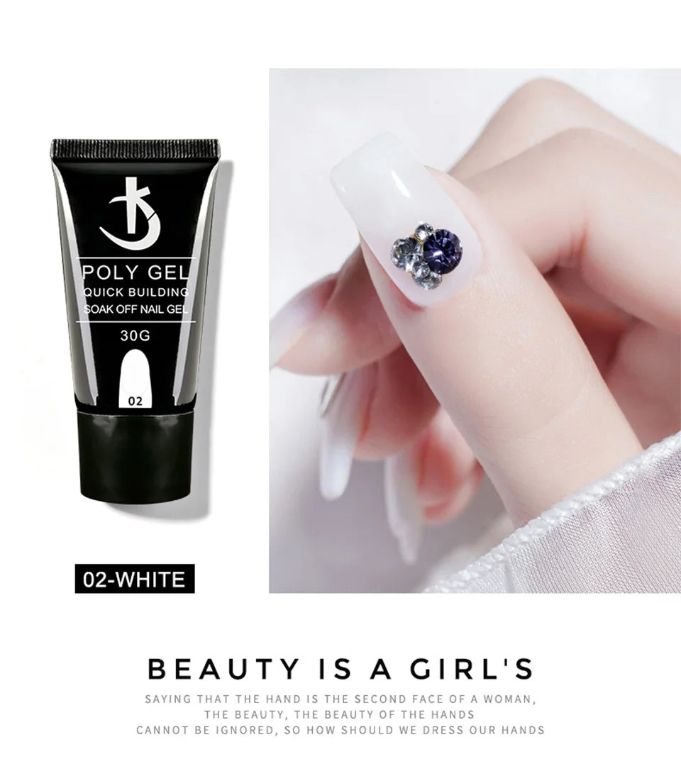 KODI JYJ Latest Poly Nail Gel 30ml Semi-permanent Gel for Extension Acrylic Gel Nail Polishes Manicure uv Builder Hybrid Gellac