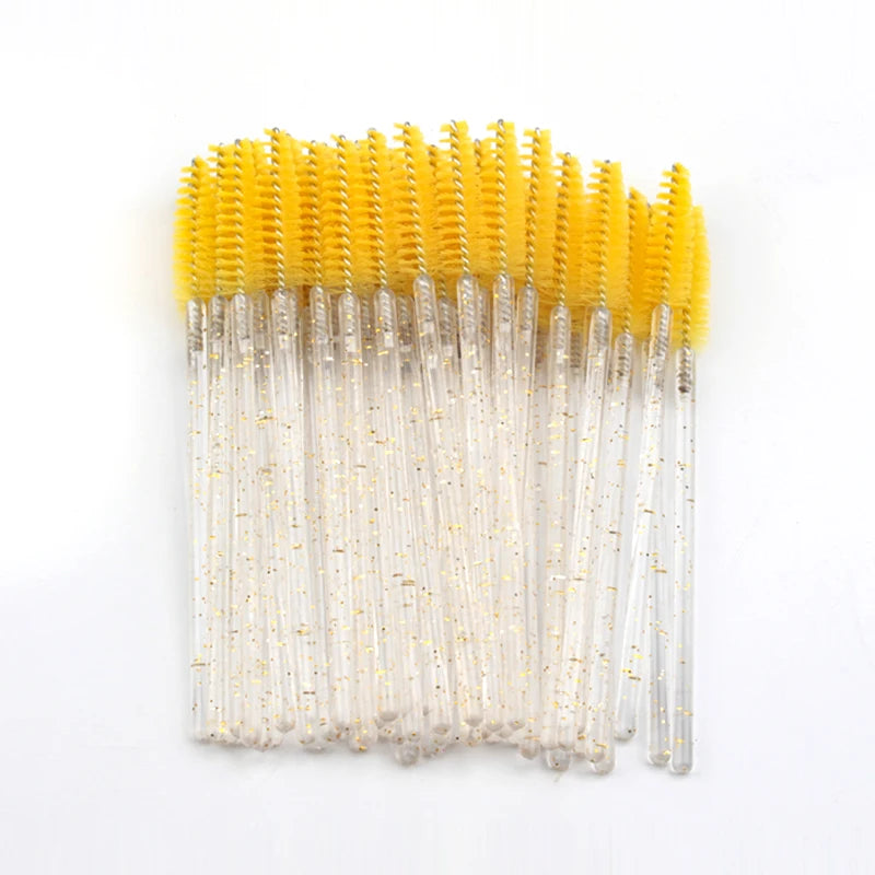 5/50 Pcs Eye Lash Brushes Eyebrow Brush False Eyelashes Extension Tools Mascara Wands Applicator Spoolers Lashes Cosmetic Tool