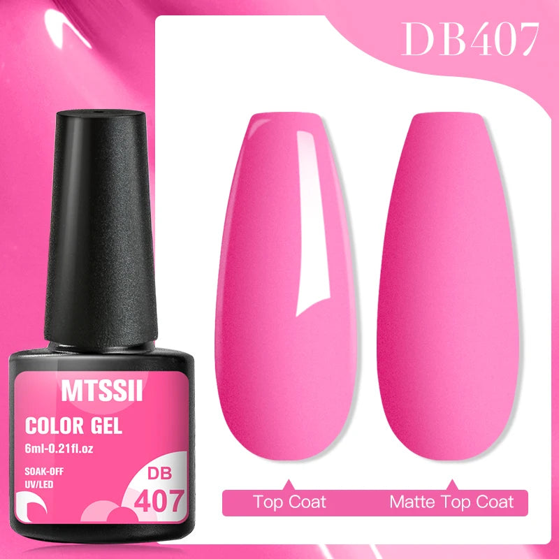 Mtssii 7ML Colorful Reflective Gel Nail Polish Glitter Sparkling Flash Glitter Gel Polish Semi Permanent Varnish Soak Off Nails