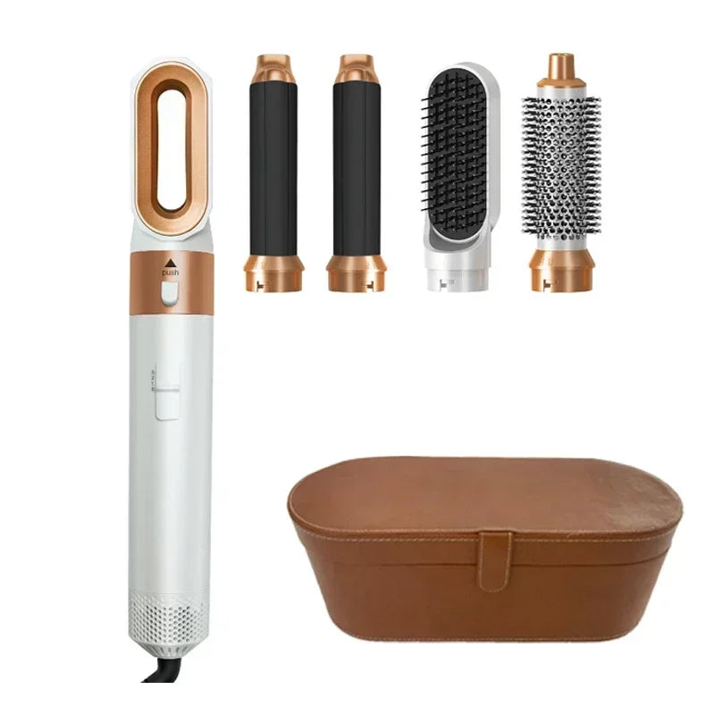 5-in-1 Hair Dryer Brush – Curl, Straighten & Style