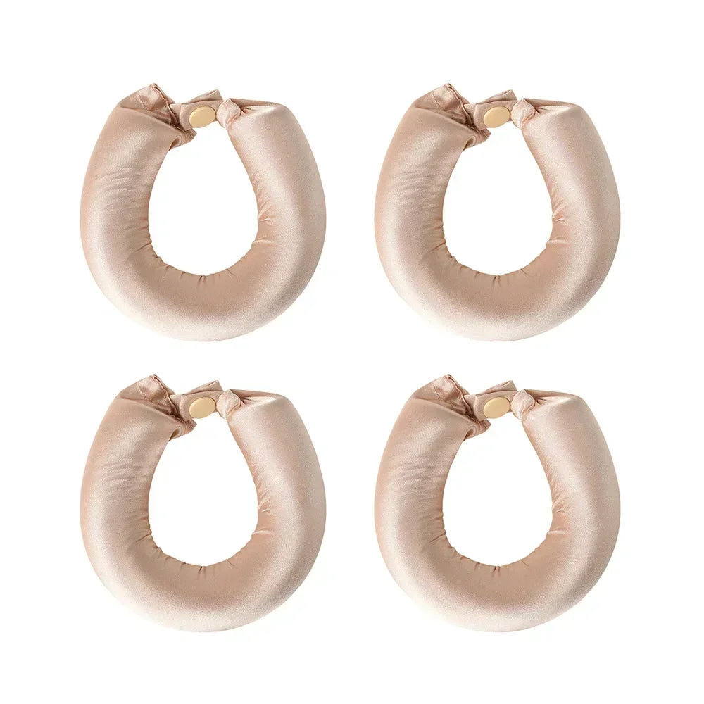 Heatless Satin Hair Curler Set – Overnight Soft Curls