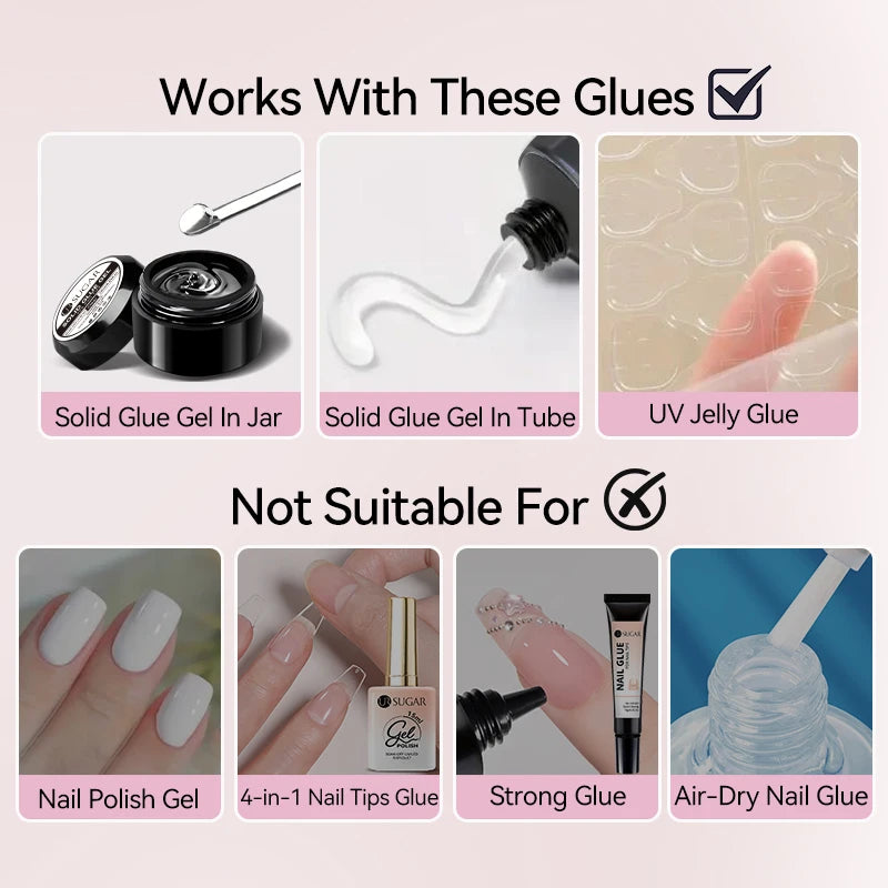 UR SUGAR 15ml Nail Gel Remover – Press-On, Solid Gel & False Nail Adhesive Remover