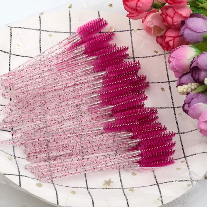 Disposable Eyelash & Eyebrow Mascara Wands (5/50 Pack)