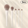 5/7/10/12pcs Professional Makeup Brushes Tools Set White Eyeshadow Eyeliner Foundation Brush Women Facial Beauty Cosmetic Tool