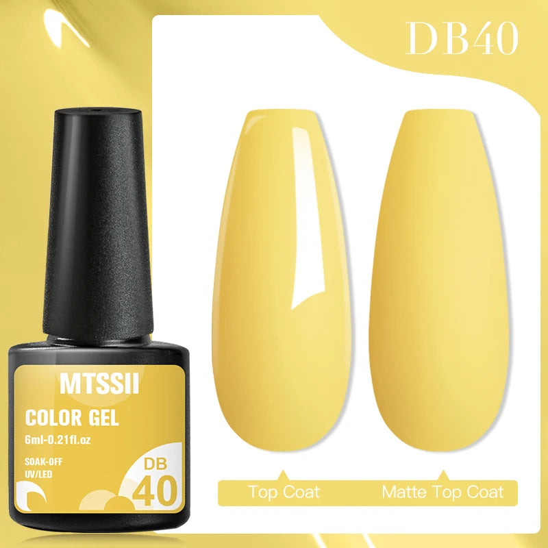 Mtssii 7ML Colorful Reflective Gel Nail Polish Glitter Sparkling Flash Glitter Gel Polish Semi Permanent Varnish Soak Off Nails