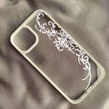 Transparent Gothic Cross Vine iPhone Case