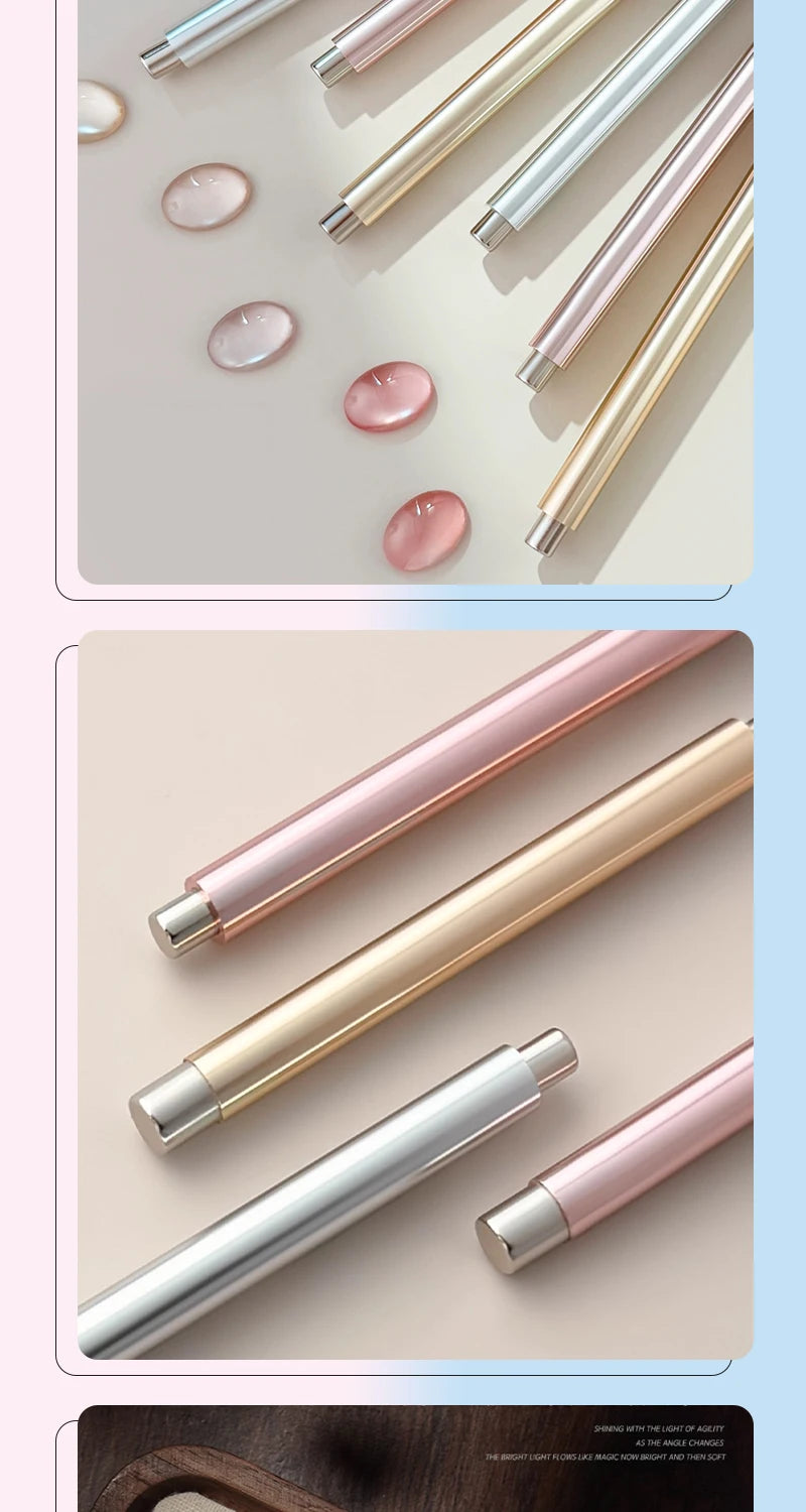 Nail Art Nail Magnetic Stick Cat Eye Magnetic Ball Aluminum Handle Cylindrical UV Gel Magnet Tools Double End Nail Design Tools