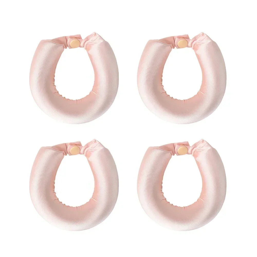 Heatless Satin Hair Curler Set – Overnight Soft Curls